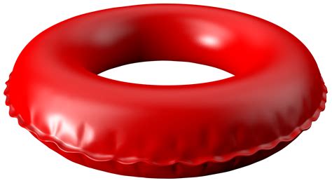 red inflatable rubber tube swimming ring 18795951 png