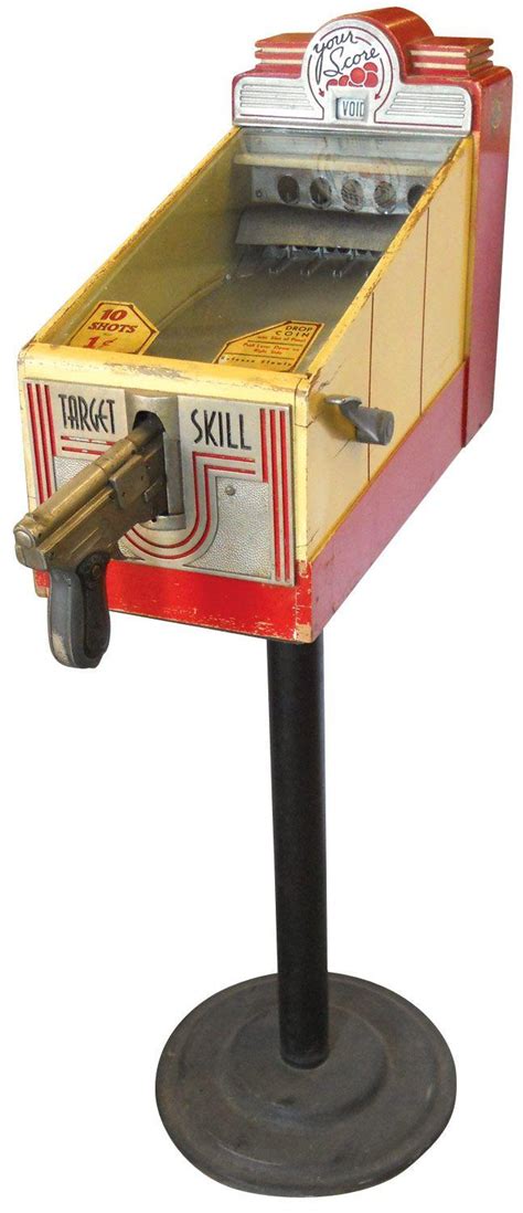 Coin Operated Target Skill Game Mfgd By Abt 10 Shots For 1 Cent C