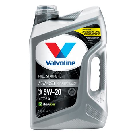 Valvoline Advanced Full Synthetic Sae 5w 20 Motor Oil 5 Qt Walmart