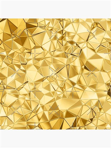 Golden Texture Art Pattern Diamond Shiny Gold Creative Sticker For