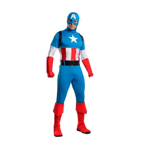 Halloween Men S Captain America Adult Costume Walmart Com Walmart Com