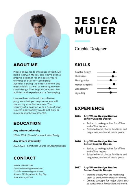 30 Best Web And Graphic Designer Resume Cv Templates Examples For 2022 Porn Sex Picture
