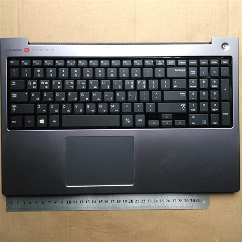 Korean Layout New Laptop Keyboard With Touchpad Palmrest For Samsung