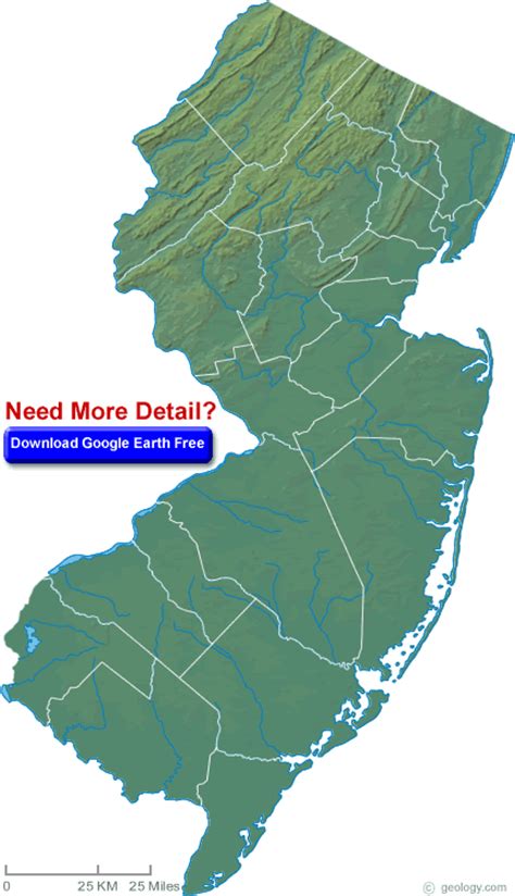 New Jersey Map And New Jersey Satellite Images
