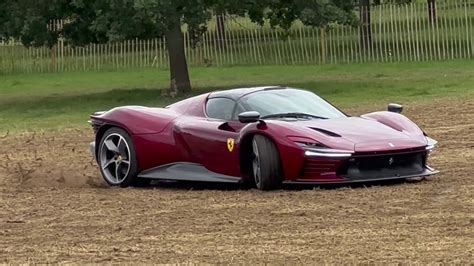 Watch Ferrari Daytona Sp Owner Slide His Supercar In A Field
