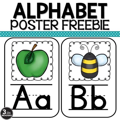 Alphabet Posters {FREE} | Alphabet poster, Alphabet preschool