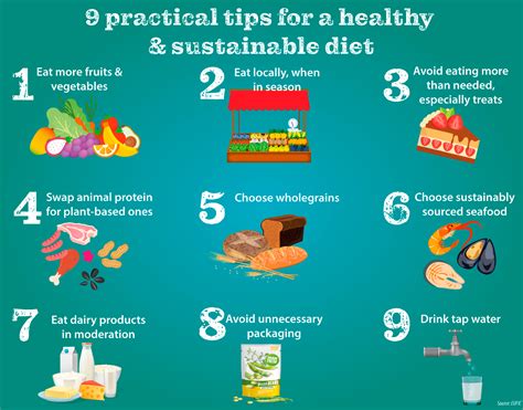 9 Practical Tips For A Healthy And Sustainable Diet Environment And