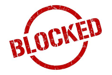 Blocked Stamp Stock Vector Illustration Of Blocked