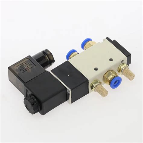 4v210 08 Pneumatic Electric Solenoid Valve 5 Way 2 Position Control Air
