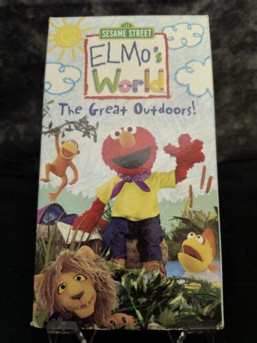 Sesame Street Elmos World The Great Outdoors Vhs Movie Tape Vcr 2003