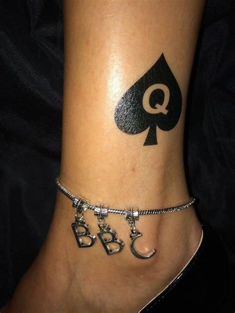 Pin By Highboot Boot On Ankle Tattoo Queen Of Spades Tattoo Queen Of Spades Spade Tattoo