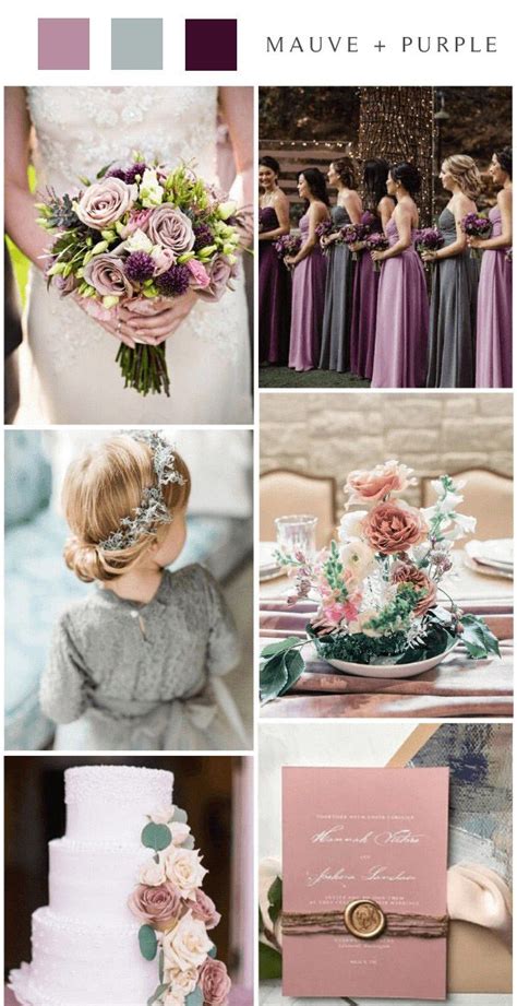 The Hottest 8 Mauve And Grey Wedding Color Ideas Wedding Colors