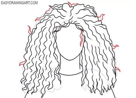 How To Draw Curly Hair Easy Drawing Art