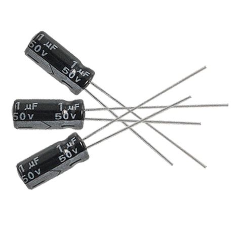 1uf 50v 5 X 11mm Electrolytic Capacitors Pack Of 10 20 Everything Pi