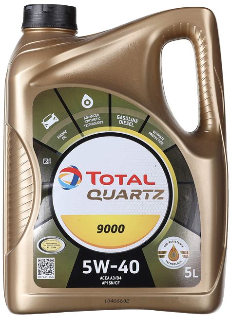 Total Quartz 9000 5w 40 Motor Oil 5l Bottle Buy Online In United