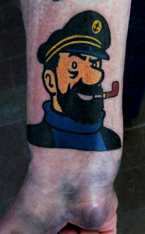 All captain haddock scenes part 1(the crab with the golden claws) the adventures of tintin. MonsterDeluxeTattoos | Captain haddock, Captain, Tattoos