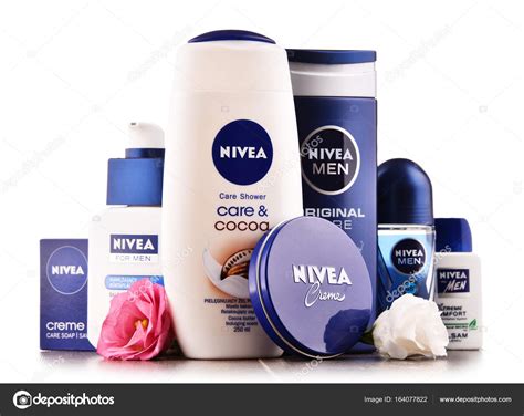 Variety Of Nivea Products Including Creme And Soap Stock Editorial