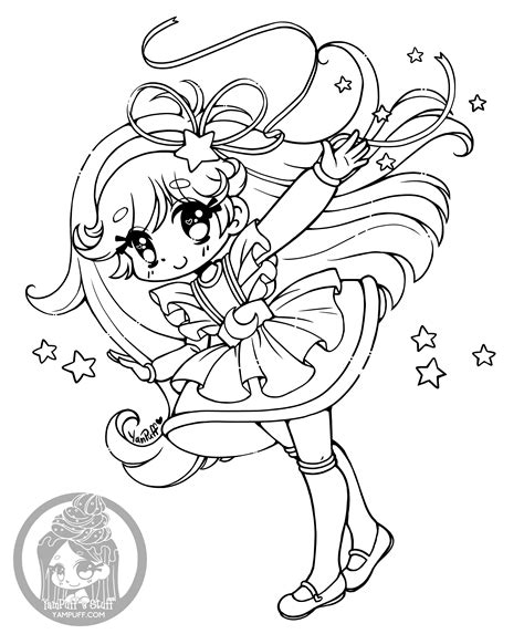 Fanart Chibi Colouring Pages Yampuffs Stuff Coloring Home