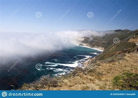 A Layer Of Mist Over The Bigsur Coast Line Stock Photo Image Of Misty