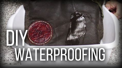 Diy Waterproofing Waxed Canvas Cotton Leather Youtube