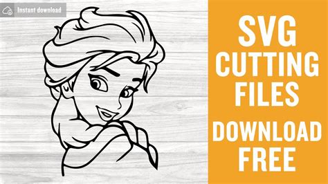 Frozen Elsa Svg Free Cut File For Cricut Youtube