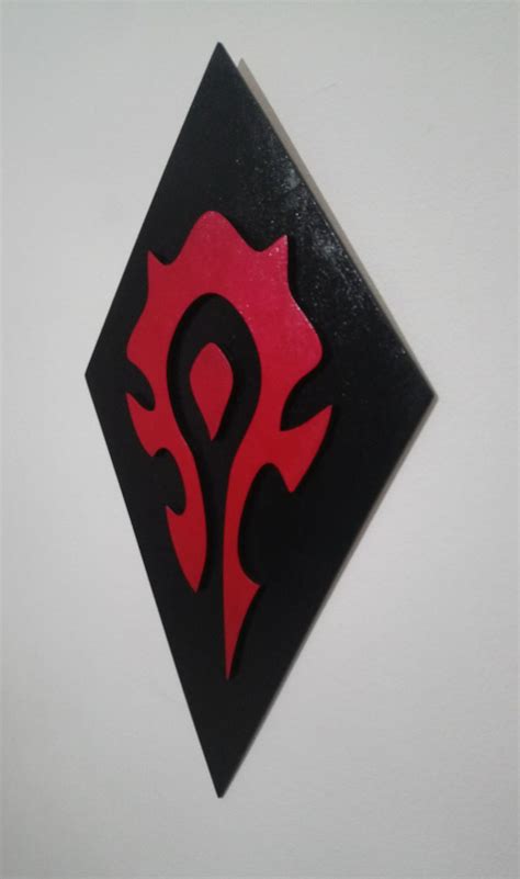 Símbolo De Escudo En Relieve De La Horda De World Of Warcraft Etsy España