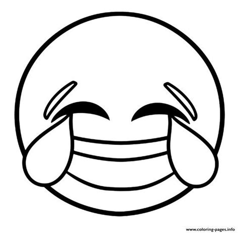 Print Emoji Laughing Face With Tears Of Joy Coloring Pages Emoji Coloring Pages Heart