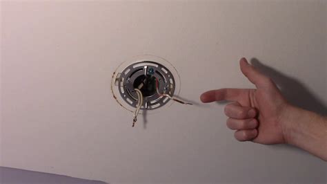 Installing Ceiling Light Ground Wire Where The Red Wire Goes In A