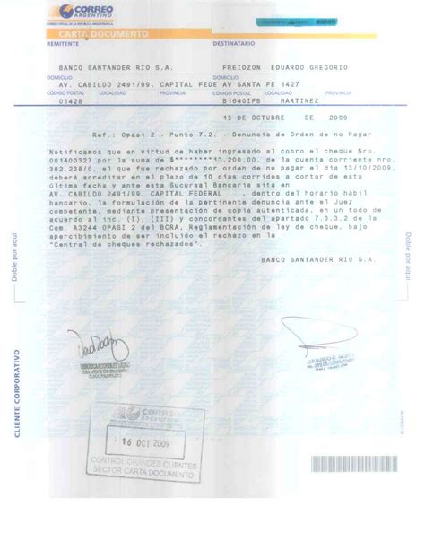 Eduardo Freidzon Carta Documento Por Cheques Rechazados