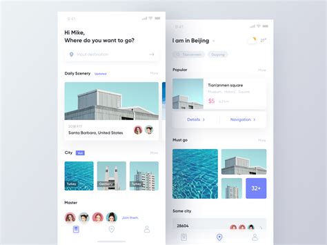 Partial view in asp.net mvc provides the reusability feature in the application. Travel App by Hippie Mao. - Dribbble
