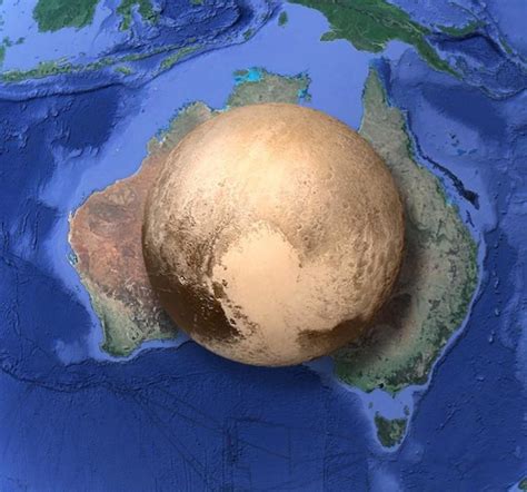 Map Australia Vs Pluto Infographictv Number One Infographics