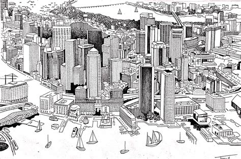 City Drawing City Street Drawing At Getdrawings Free Download