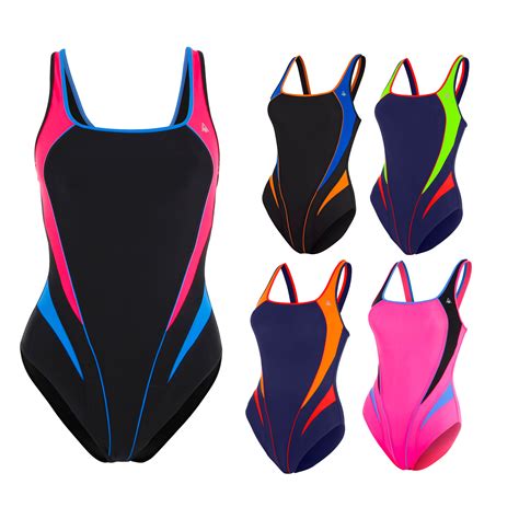 Aqua Sphere Lita Ladies Swimsuit Open Back Medium Leg Swimming Costume