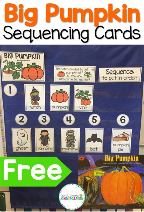 Big Pumpkin Sequencing Freebie Halloween Preschool Halloween