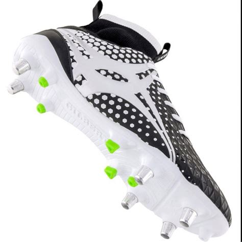 Gilbert Shiro Pro 6 Stud White Rugby Boot 2018 Rugby Boots