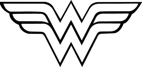 Wonder Woman Logo Black And White 10 Free Cliparts Download Images On