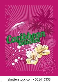 Caribbean Beaches Stock Vector (Royalty Free) 501446338 | Shutterstock