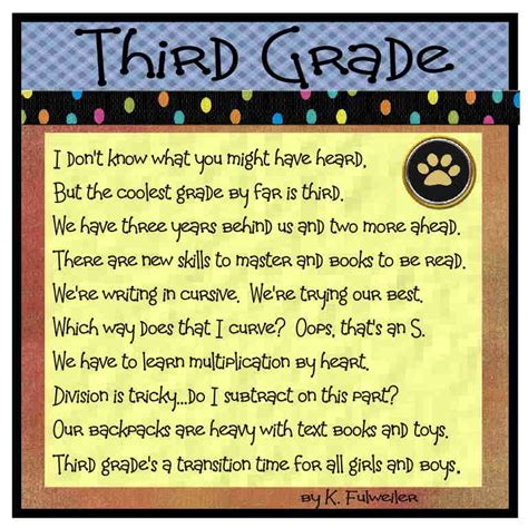 Third Grade Poems