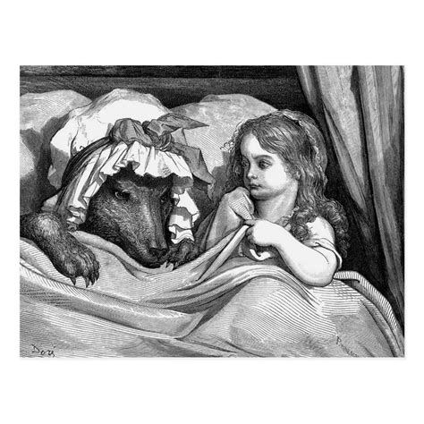 Gustave Dore Little Red Riding Hood Postcard In 2020