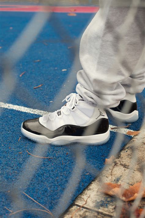 Air jordan 11lab4 black / white. Nike Air Jordan 11 Concord: On-Foot Shots - The Drop Date