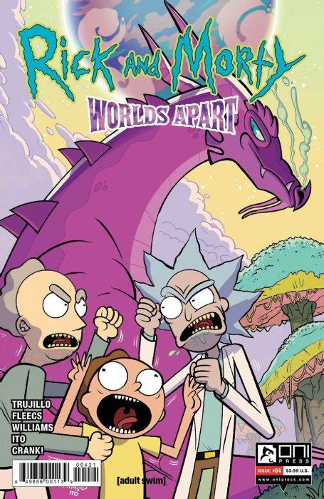 Rick And Morty Worlds Apart 4b Oni Press Comic Book Value And