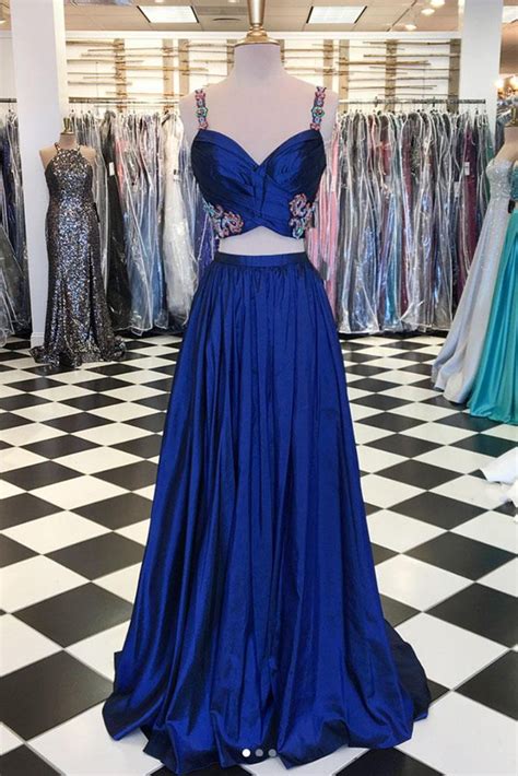 Royal Blue Two Pieces Prom Dress On Luulla