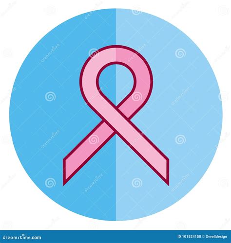 Blue Breast Cancer Ribbon Icon Stock Vector Illustration Of Care