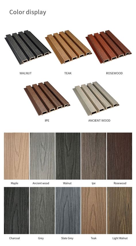 Outdoor Wall Wpc Co Extruded Fluted Cladding Panel