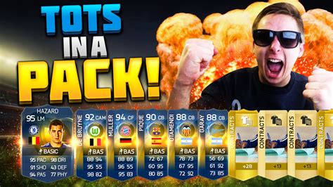 Craziest Tots Pack Opening Ever X2 95 And 94 Rated 3 Times Fifa 15 Tots Pack Opening Youtube