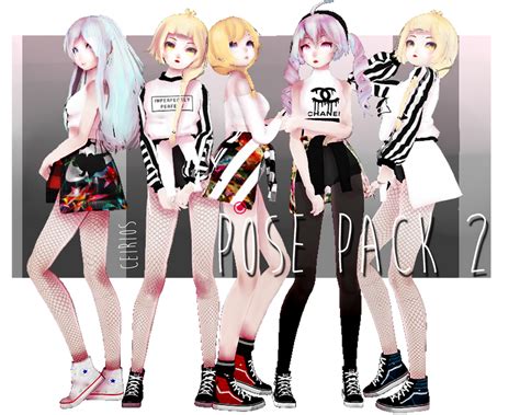Mmd Dl Pose Pack 2 By Ceirios On Deviantart
