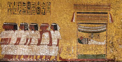 Tomb Of Tutankhamun Burial Chamber Painting By Egyptian History Pixels