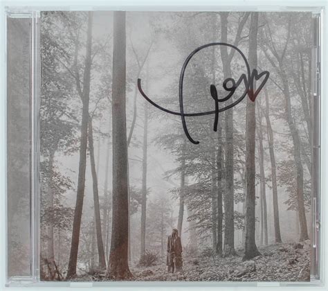 Taylor swift announced the existence of her eighth album an uncharacteristic 17 hours prior to its release: Taylor Swift Signed "Folklore" CD Album Cover (JSA COA) | Pristine Auction