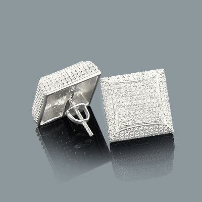 Find a wide range of diamond men's earrings at glamira. Mens Diamond Stud Earrings 0.21ct Sterling Silver