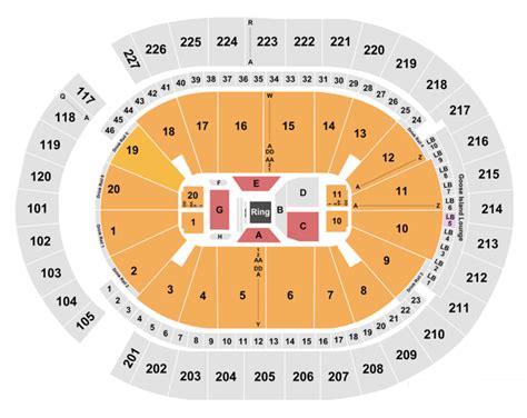 T Mobile Arena Seating Chart Section Row And Seat Number Info